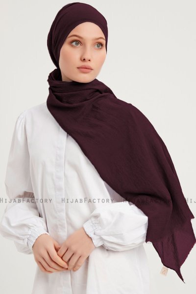 Afet - Dark Purple Comfort Hijab