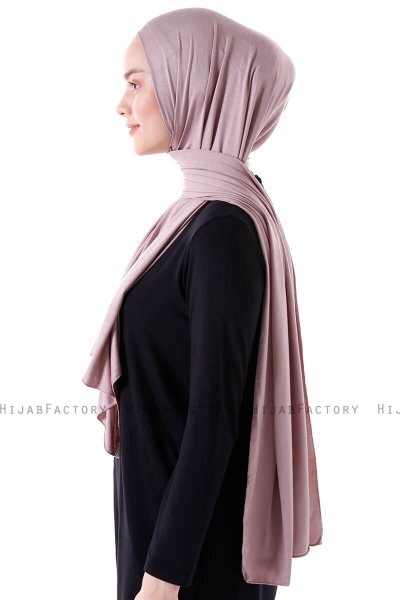 Seda - Stone Grey Jersey Hijab - Ecardin