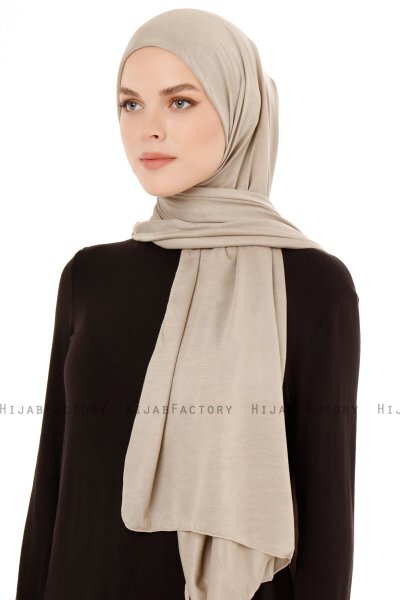 Seda - Nude Jersey Hijab - Ecardin