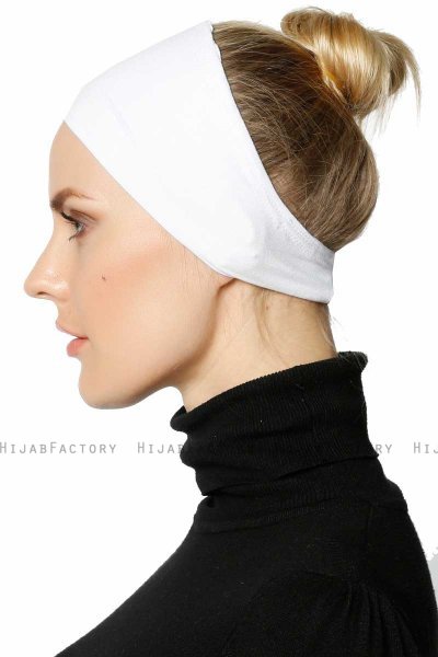 Cemre - White Bandana Underscarf
