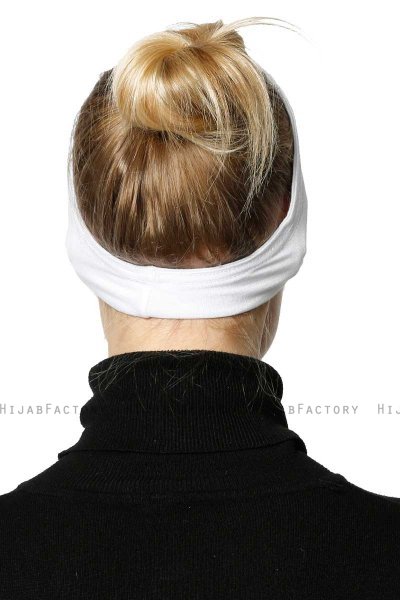Cemre - White Bandana Underscarf
