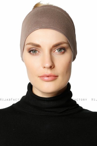 Cemre - Dark Taupe Bandana Underscarf