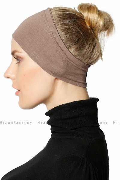 Cemre - Dark Taupe Bandana Underscarf