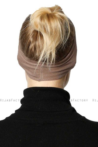 Cemre - Dark Taupe Bandana Underscarf