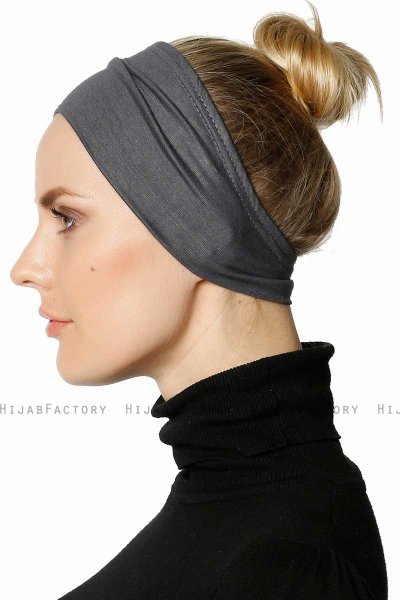 Cemre - Dark Grey Bandana Underscarf