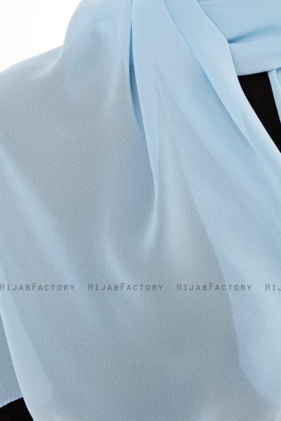Derya - Light Blue Practical Chiffon Hijab