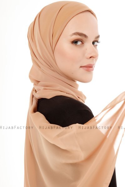 Derya - Gold Practical Chiffon Hijab