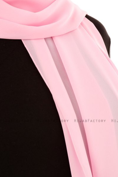 Derya - Pink Practical Chiffon Hijab