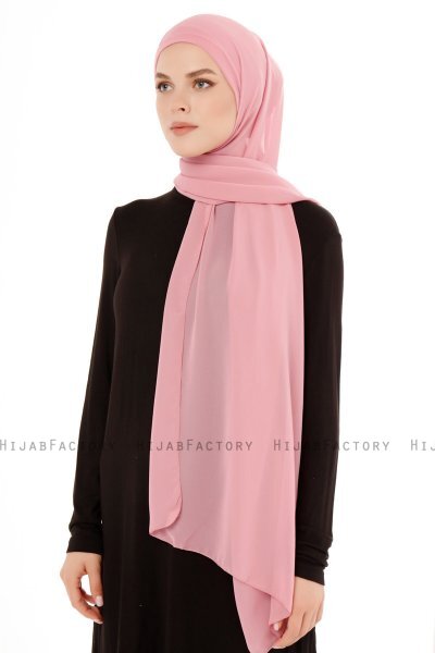 Derya - Dark Pink Practical Chiffon Hijab