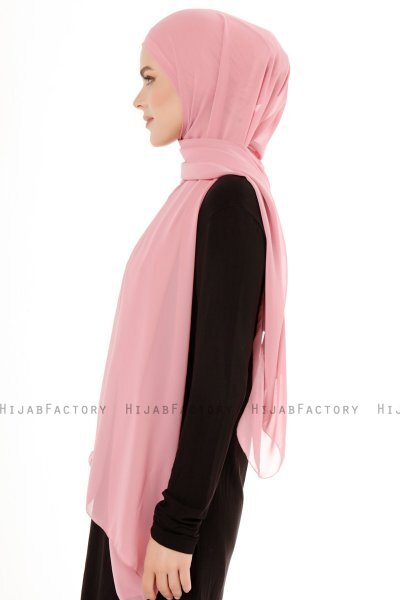 Derya - Dark Pink Practical Chiffon Hijab
