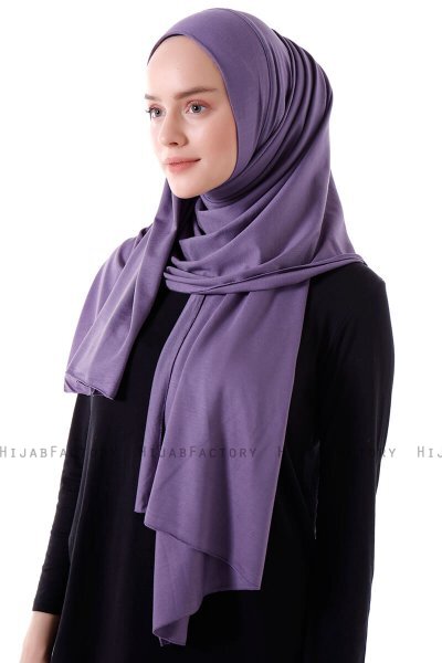 Hanfendy - Dark Purple Practical One Piece Hijab