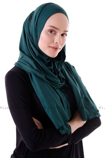 Hanfendy - Dark Green Practical One Piece Hijab