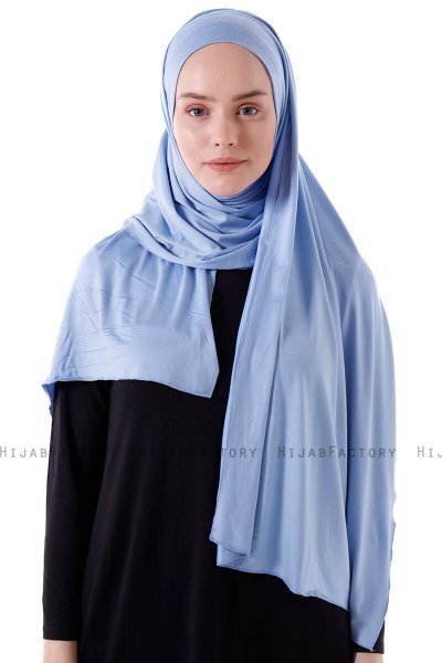 Hanfendy - Light Blue Practical One Piece Hijab