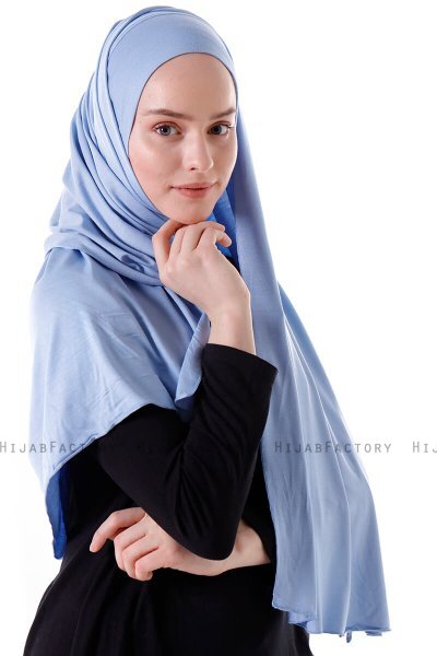 Hanfendy - Light Blue Practical One Piece Hijab
