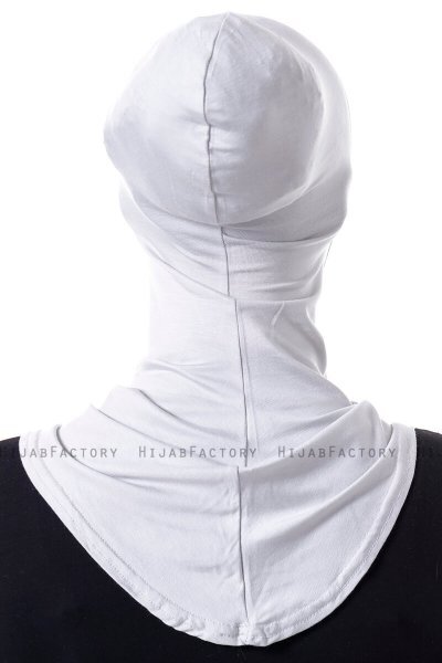 Damla - Light Grey Ninja Hijab Mask Underscarf