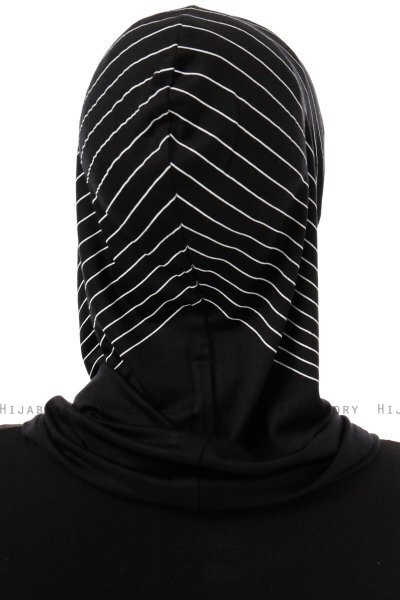Babe Cross - Black & White One-Piece Al Amira Hijab