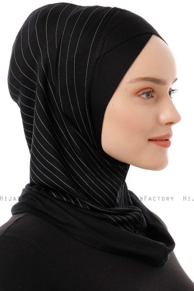 Babe Cross - Black & Light Grey One-Piece Al Amira Hijab
