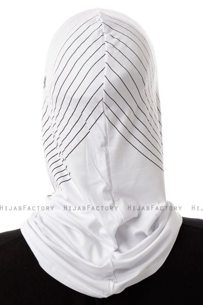 Babe Cross - White One-Piece Al Amira Hijab