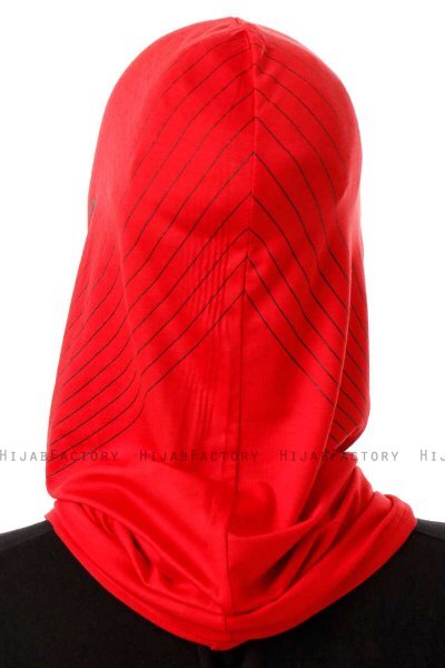 Babe Cross - Red One-Piece Al Amira Hijab