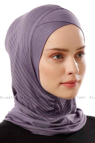 Babe Cross - Purple One-Piece Al Amira Hijab