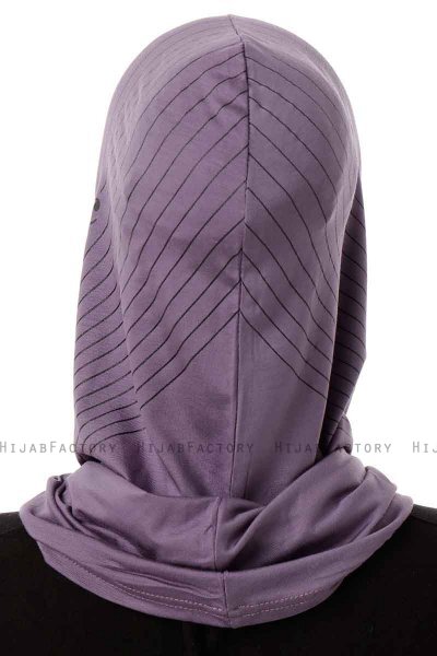 Babe Cross - Purple One-Piece Al Amira Hijab