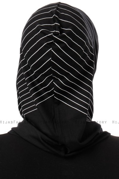 Babe Plain - Black & White One-Piece Al Amira Hijab