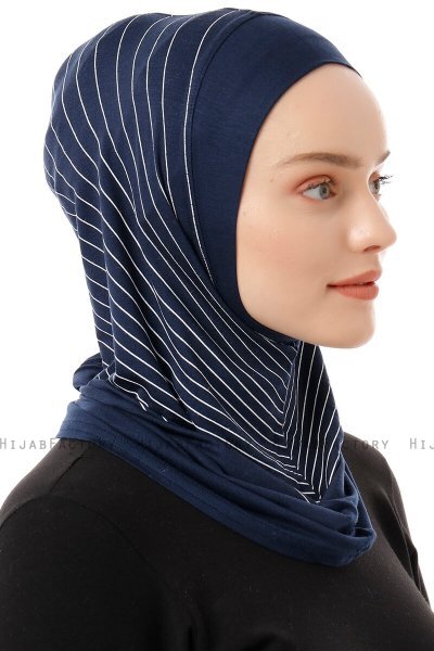 Babe Plain - Navy Blue One-Piece Al Amira Hijab