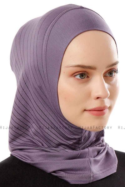 Babe Plain - Purple One-Piece Al Amira Hijab