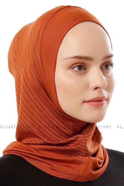 Babe Plain - Brick Red One-Piece Al Amira Hijab