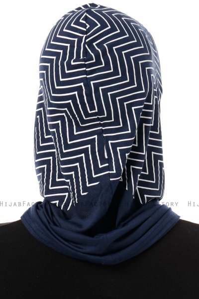 Silva Cross - Navy Blue One-Piece Al Amira Hijab