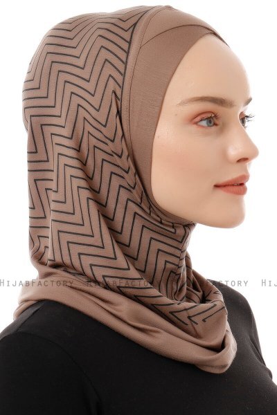 Silva Cross - Dark Taupe One-Piece Al Amira Hijab