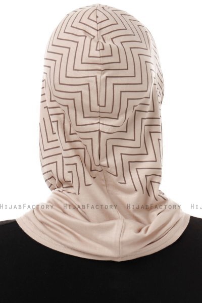 Silva Cross - Light Taupe One-Piece Al Amira Hijab