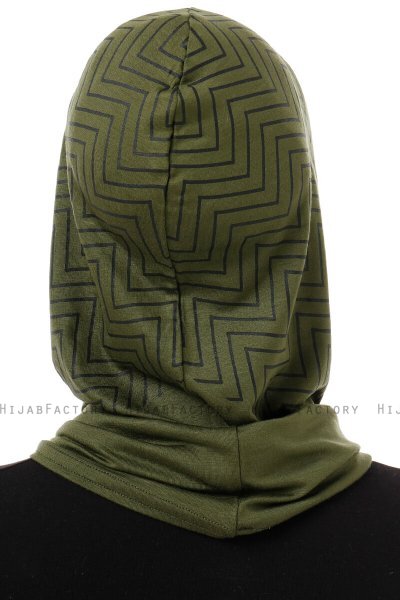 Silva Cross - Khaki One-Piece Al Amira Hijab