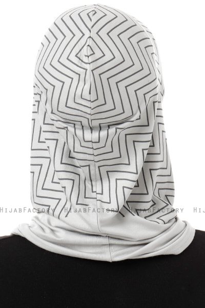 Silva Cross - Light Grey One-Piece Al Amira Hijab