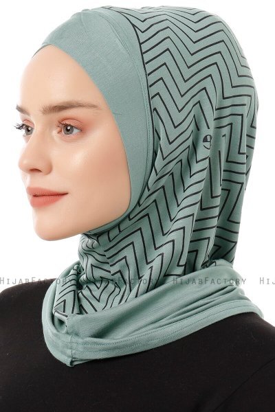 Silva Cross - Green One-Piece Al Amira Hijab