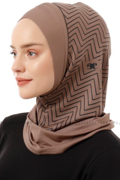 Silva Plain - Dark Taupe One-Piece Al Amira Hijab
