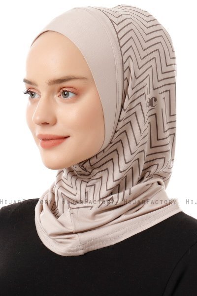 Silva Plain - Light Taupe One-Piece Al Amira Hijab