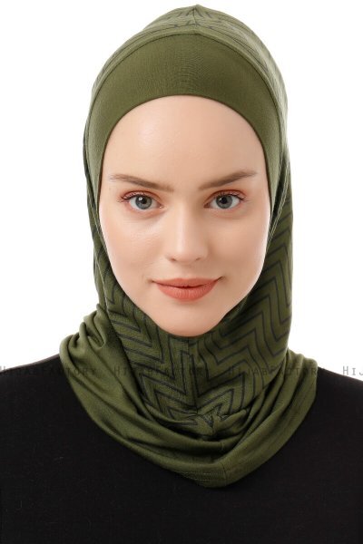 Silva Plain - Khaki One-Piece Al Amira Hijab