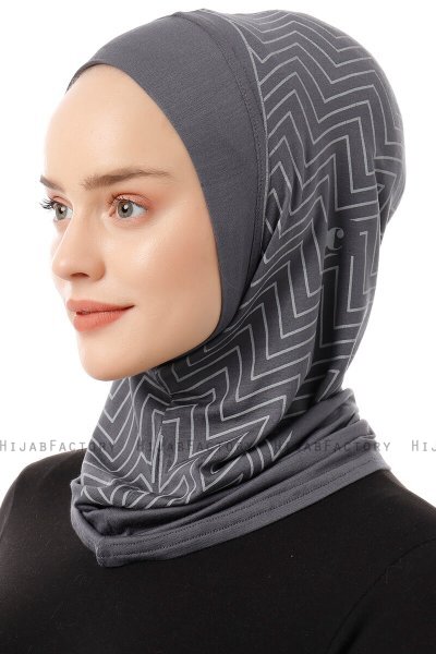 Silva Plain - Dark Grey One-Piece Al Amira Hijab