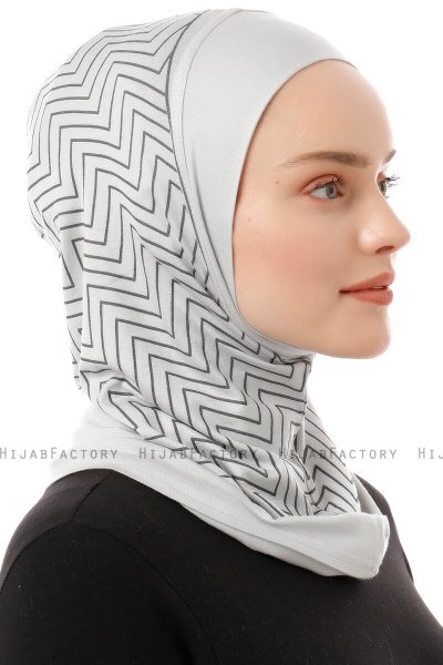 Silva Plain - Light Grey One-Piece Al Amira Hijab