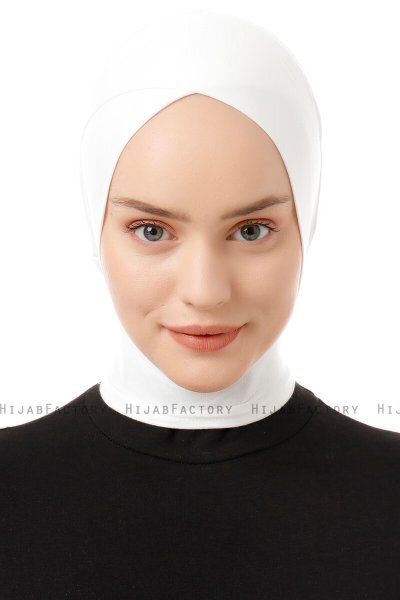 Elnara - White Cross Hijab Underscarf