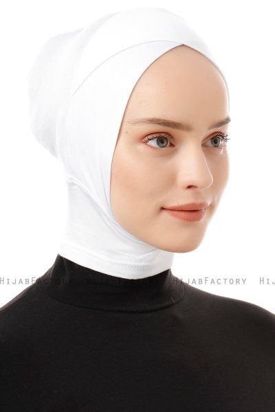 Elnara - Creme Cross Hijab Underscarf