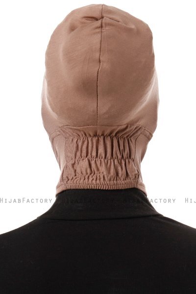 Elnara - Dark Taupe Cross Hijab Underscarf