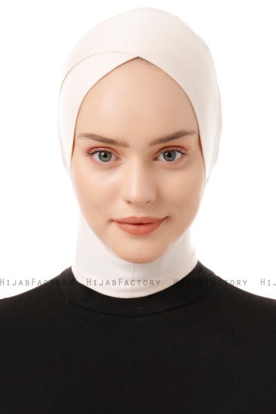 Elnara - Beige Cross Hijab Underscarf