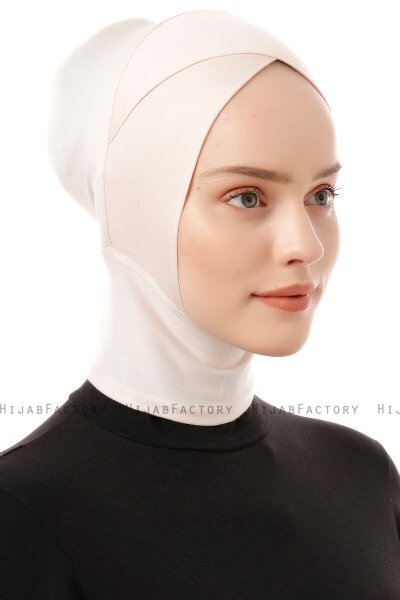 Elnara - Beige Cross Hijab Underscarf