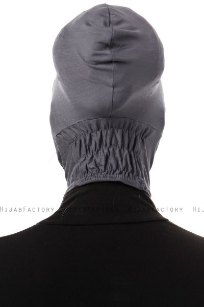 Elnara - Dark Grey Cross Hijab Underscarf