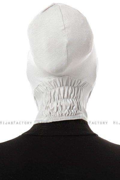 Elnara - Light Grey Cross Hijab Underscarf