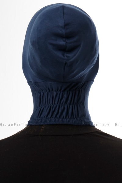 Elnara - Navy Blue Plain Hijab Underscarf