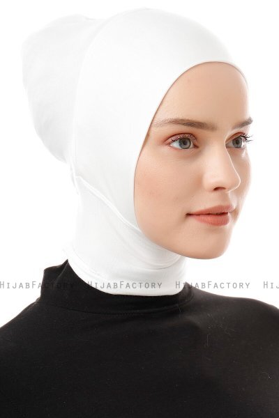 Elnara - Creme Plain Hijab Underscarf
