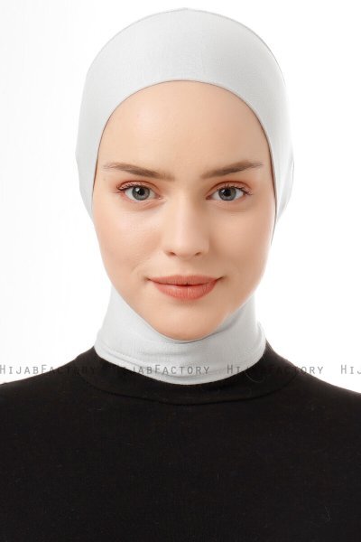 Elnara - Light Grey Plain Hijab Underscarf